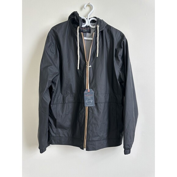 Weatherproof Hooded Full Zip Rain Slicker Sport Jacket Raincoat In Black M $129 - Picture 15 of 15